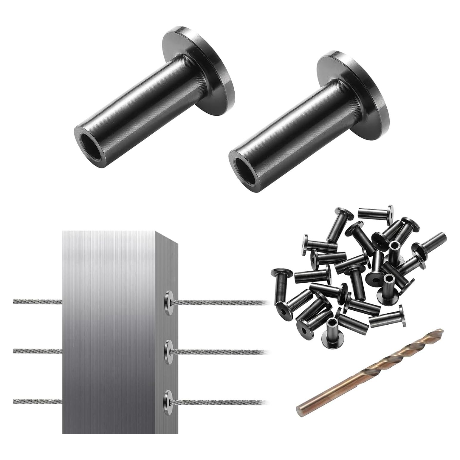 Kit de Mangas Protectores VEVOR Acero Inoxidable T316 101 Piezas 1/8"