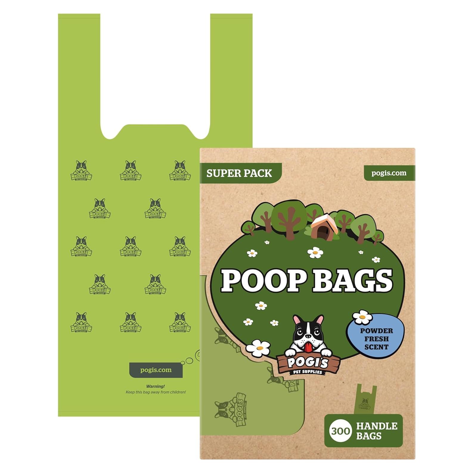 Bolsas de Poop para Perros Pogi - Extra Gruesas 300 Unidades