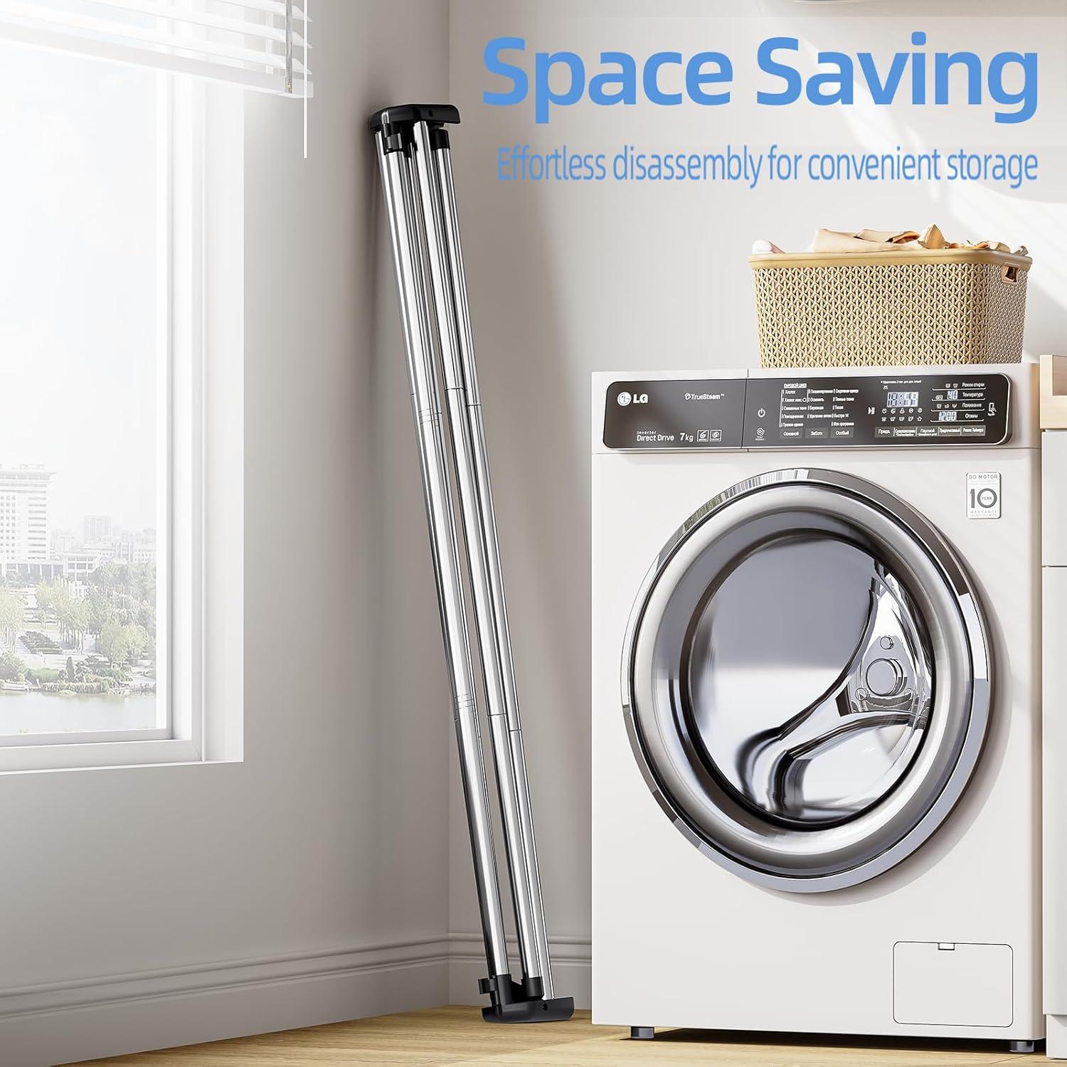 Perchero Plegable APEXCHASER de Acero Inoxidable 121.9 cm