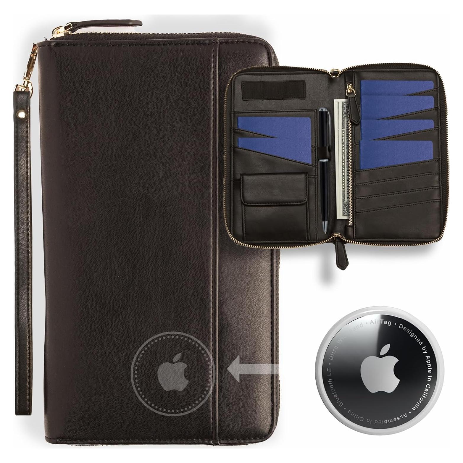 Organizador de Documentos de Viaje Apadi - Cartera Pasaporte RFID