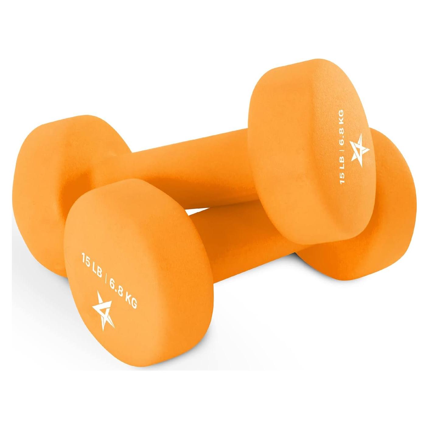 Pesas de Mano Neopreno Yes4All 6.8 kg Antideslizantes Hexagonales