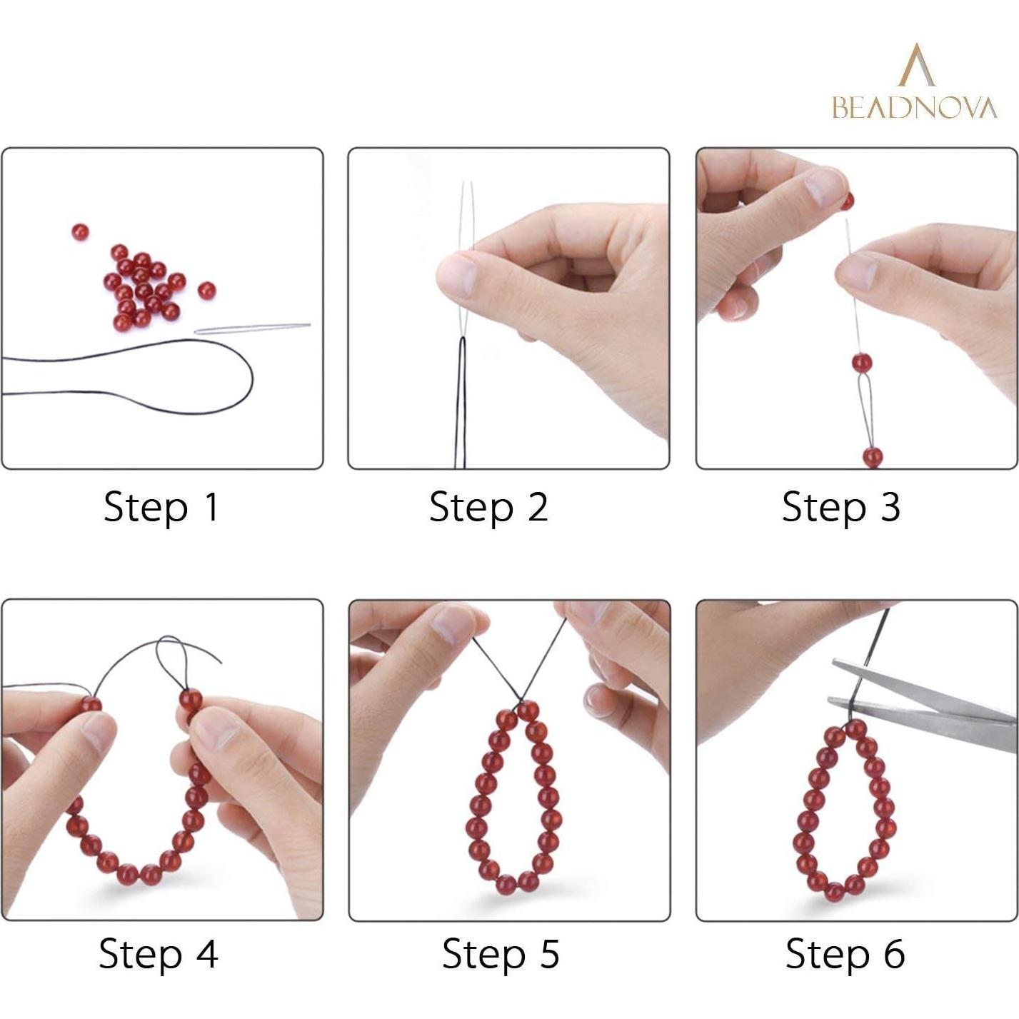 Hilo Elástico Transparente BEADNOVA 0.6mm 100m para Joyería