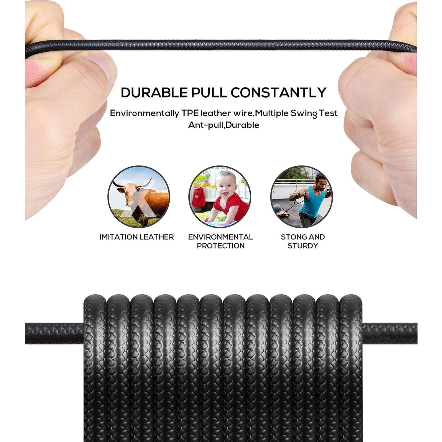 Cable de Carga Rápida USB Tipo C Icseio 6FT Paquete de 5