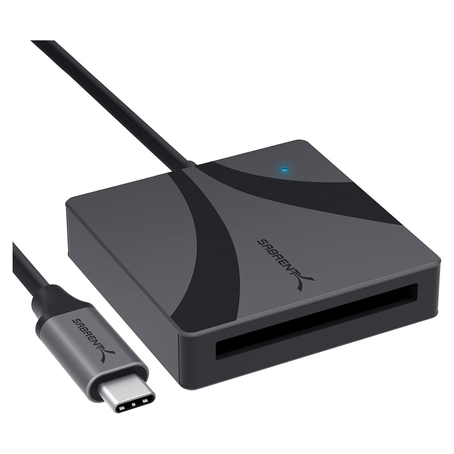 Lector de Tarjetas CFast 2.0 Sabrent CR-CF20 USB-C 5Gbps