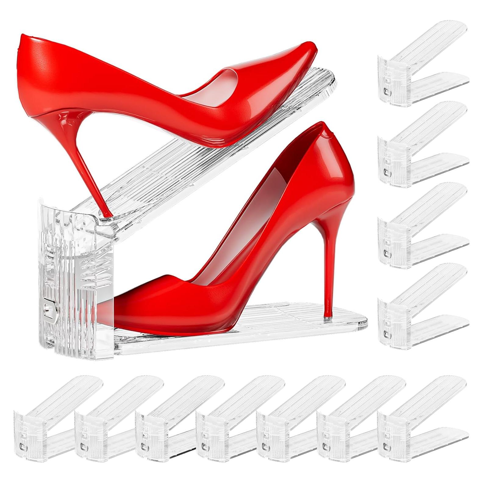 Organizador de Zapatos Neprock 12 Unidades Transparente Ajustable