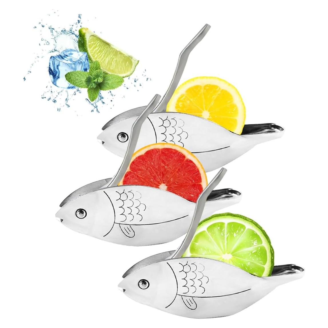 Exprimidor de Limón Manual HyzaPhix 3pcs Acero Inoxidable