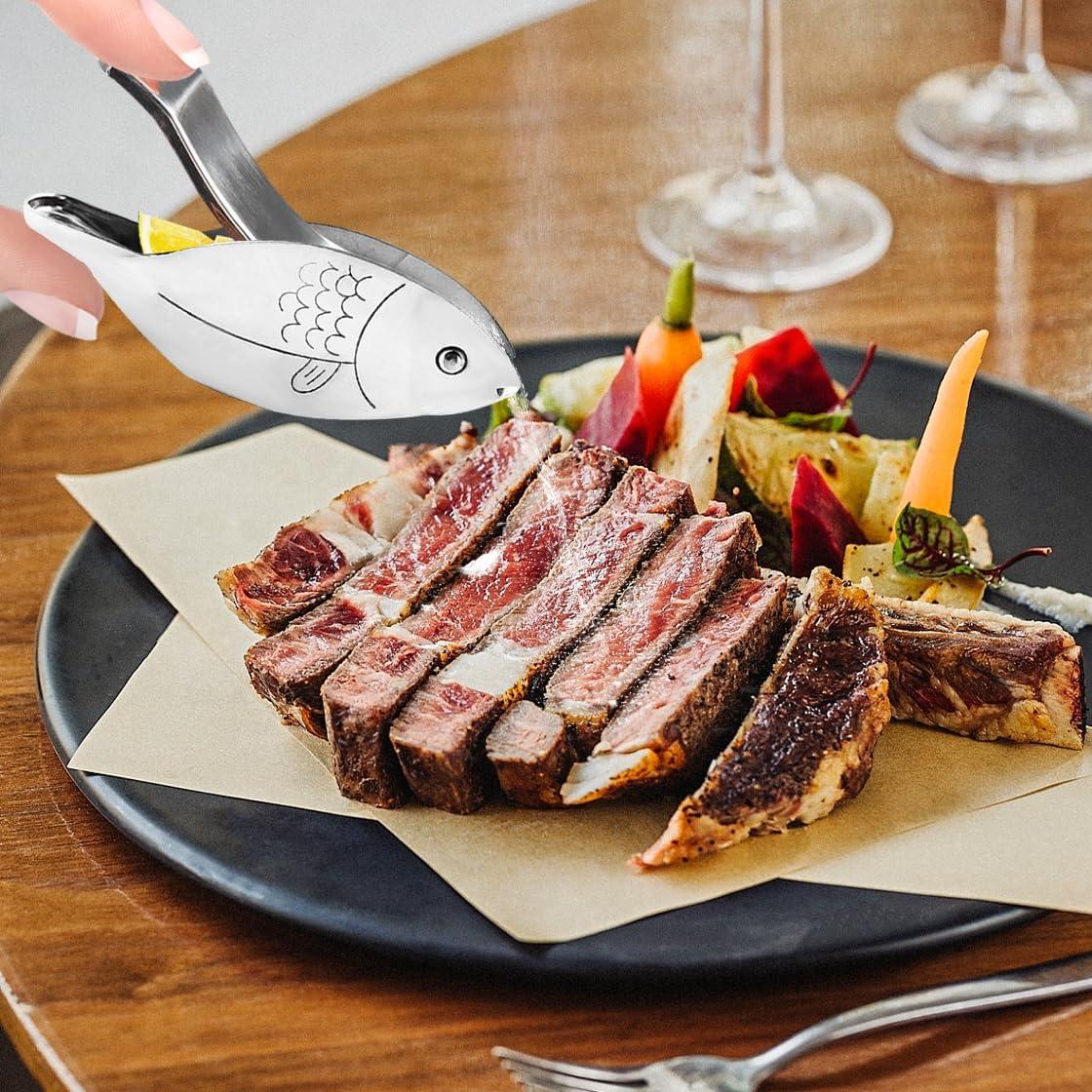 Exprimidor de Limón Manual HyzaPhix 3pcs Acero Inoxidable