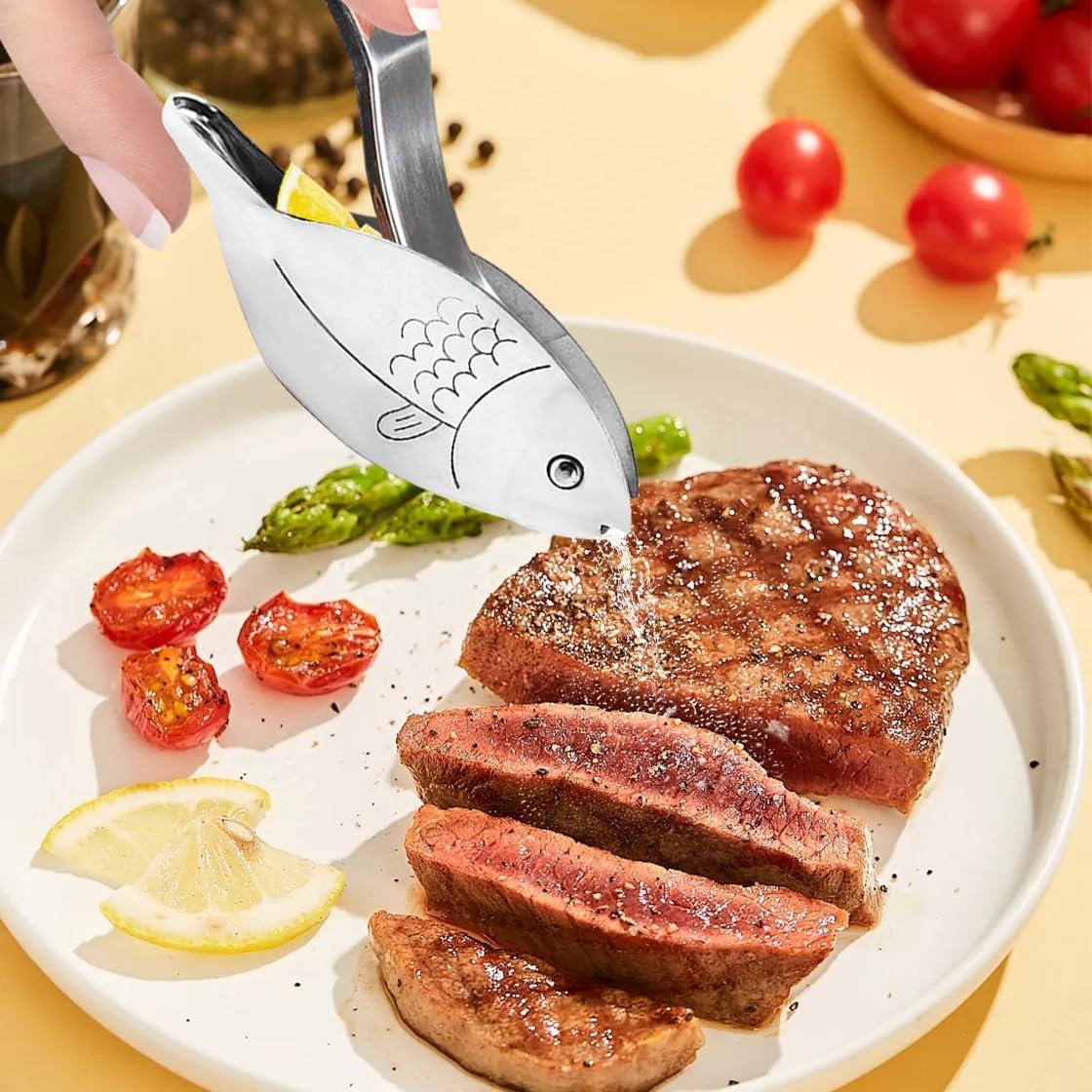 Exprimidor de Limón Manual HyzaPhix 3pcs Acero Inoxidable