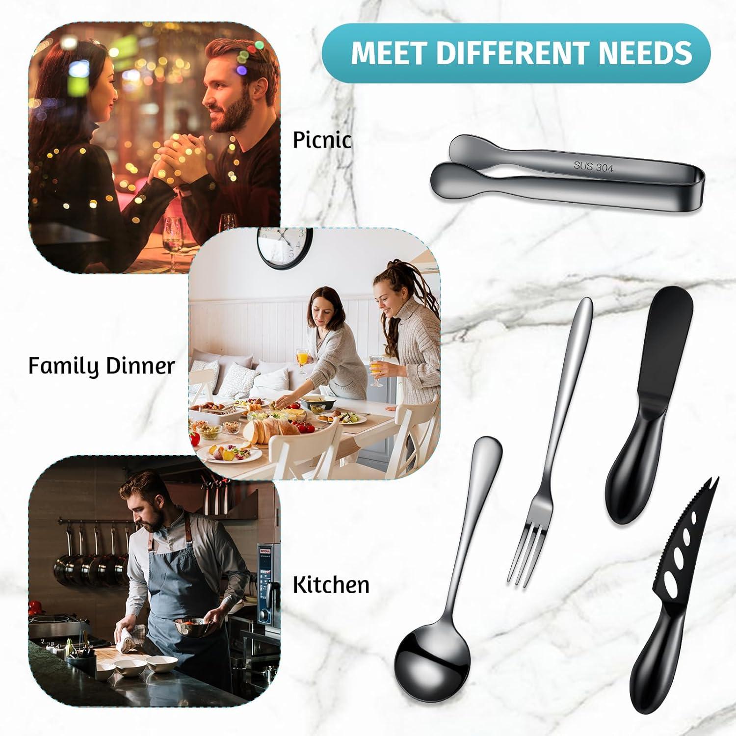 Set de Utensilios de Charcutería Patelai 18 Piezas Acero Inoxidable