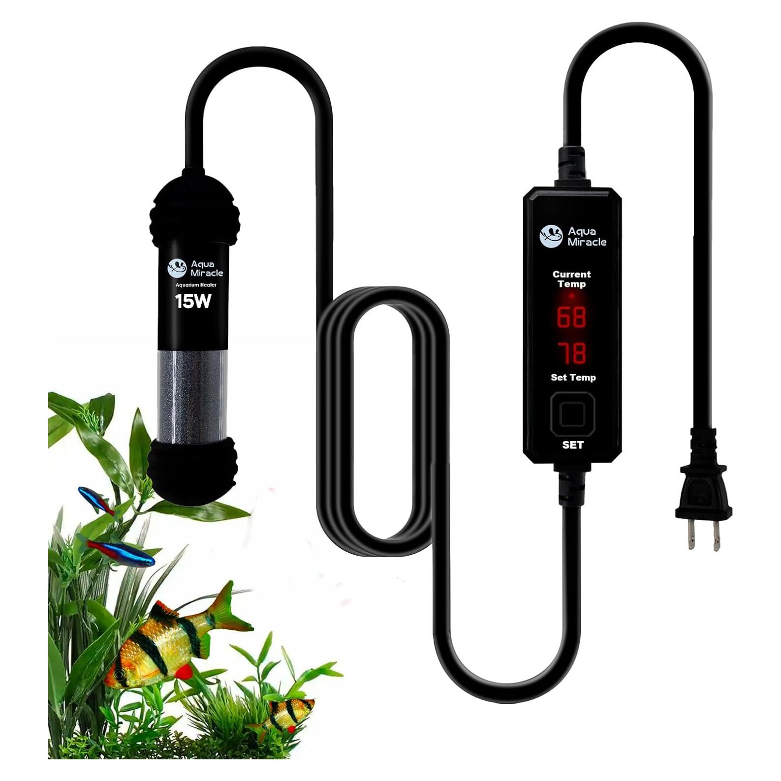 Calentador de Acuario AquaMiracle 15W Mini para 3-11L