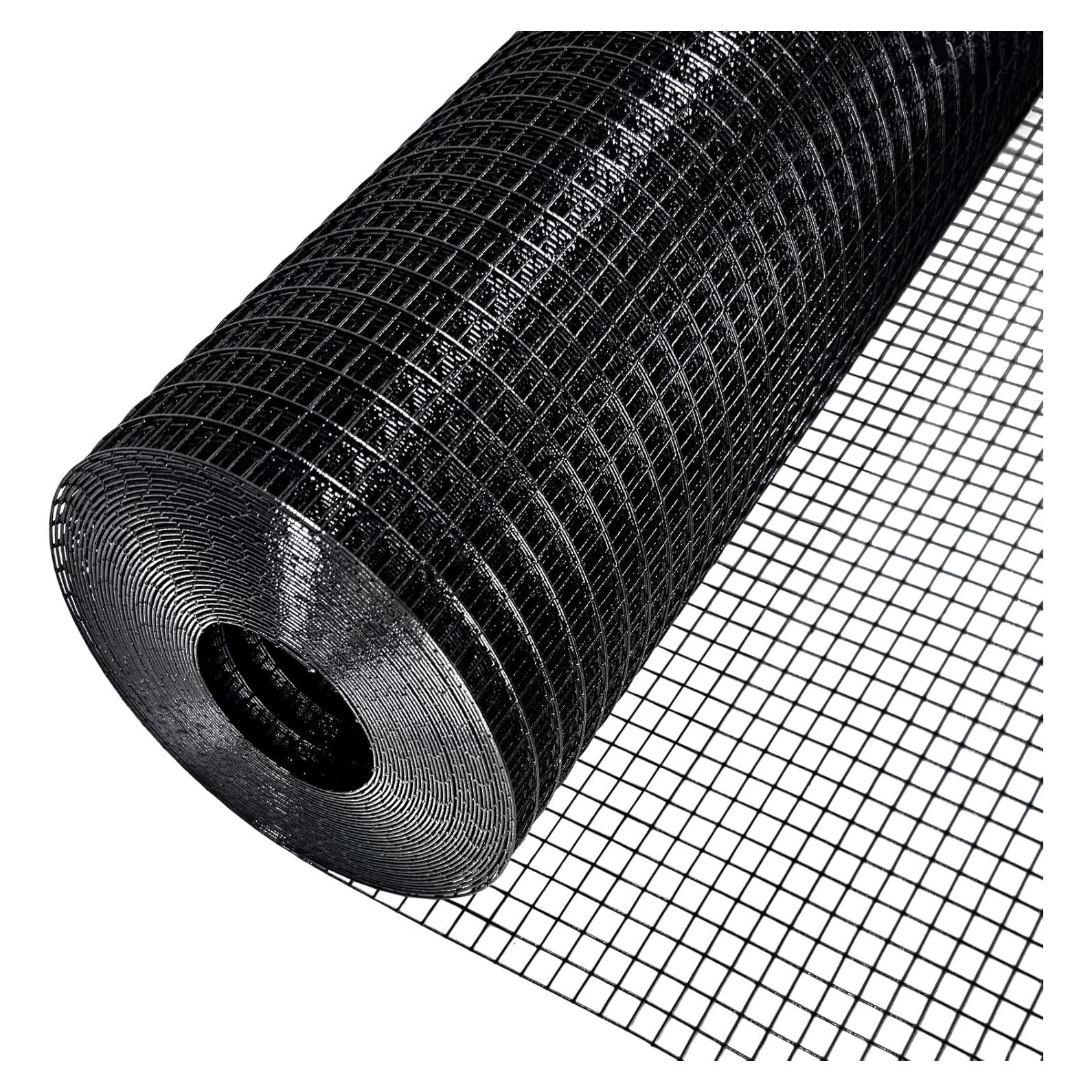 Rollo de Malla de Alambre Galvanizado Negro 60x30m 19 Calibre