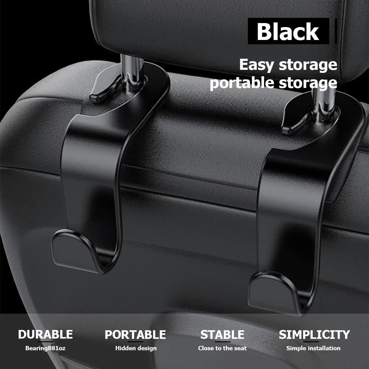 Ganchos para Reposacabezas Moly Magnolia - 4 Piezas Negro