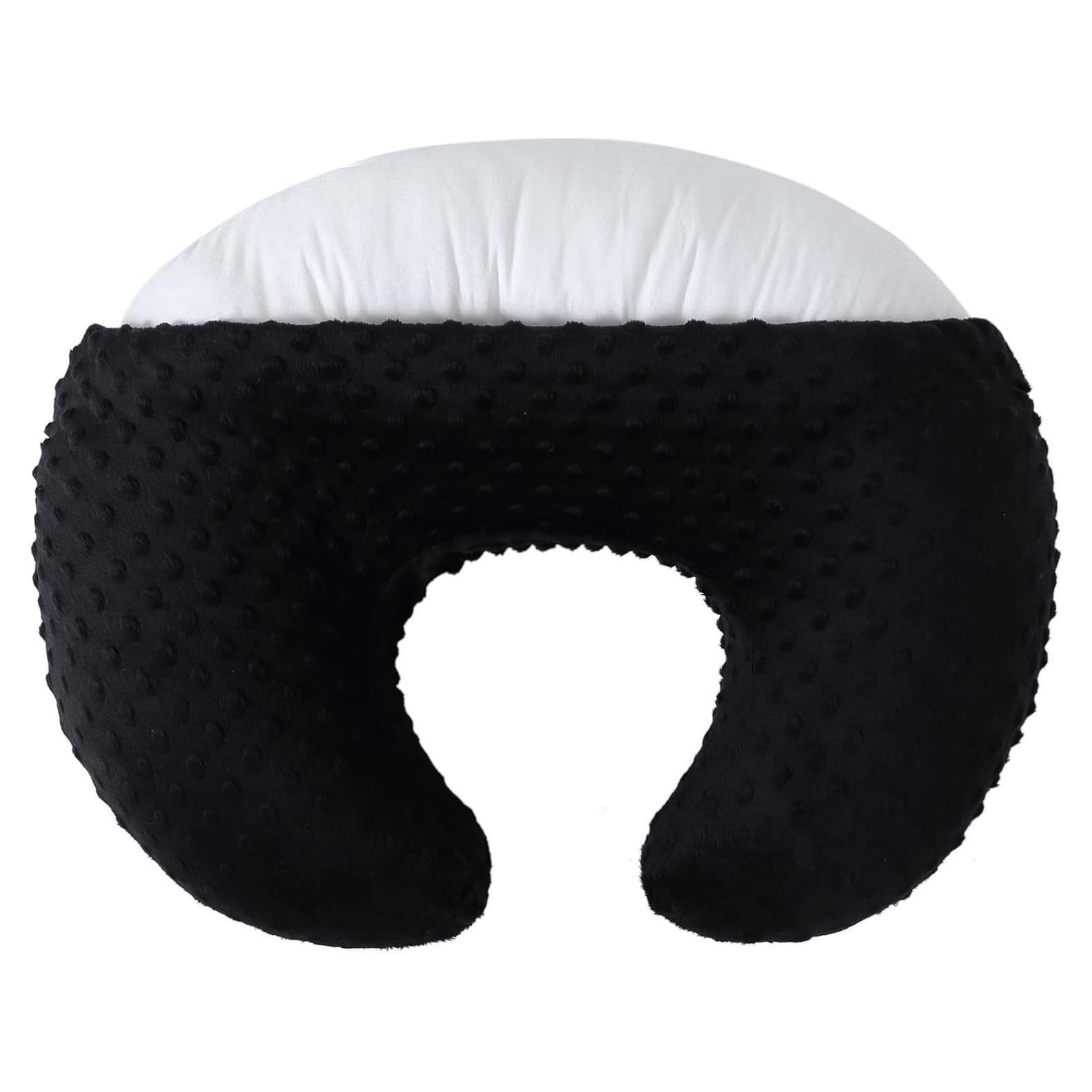 Almohada de Lactancia DONOMILO Semicircular Negra 55.88x44.96cm