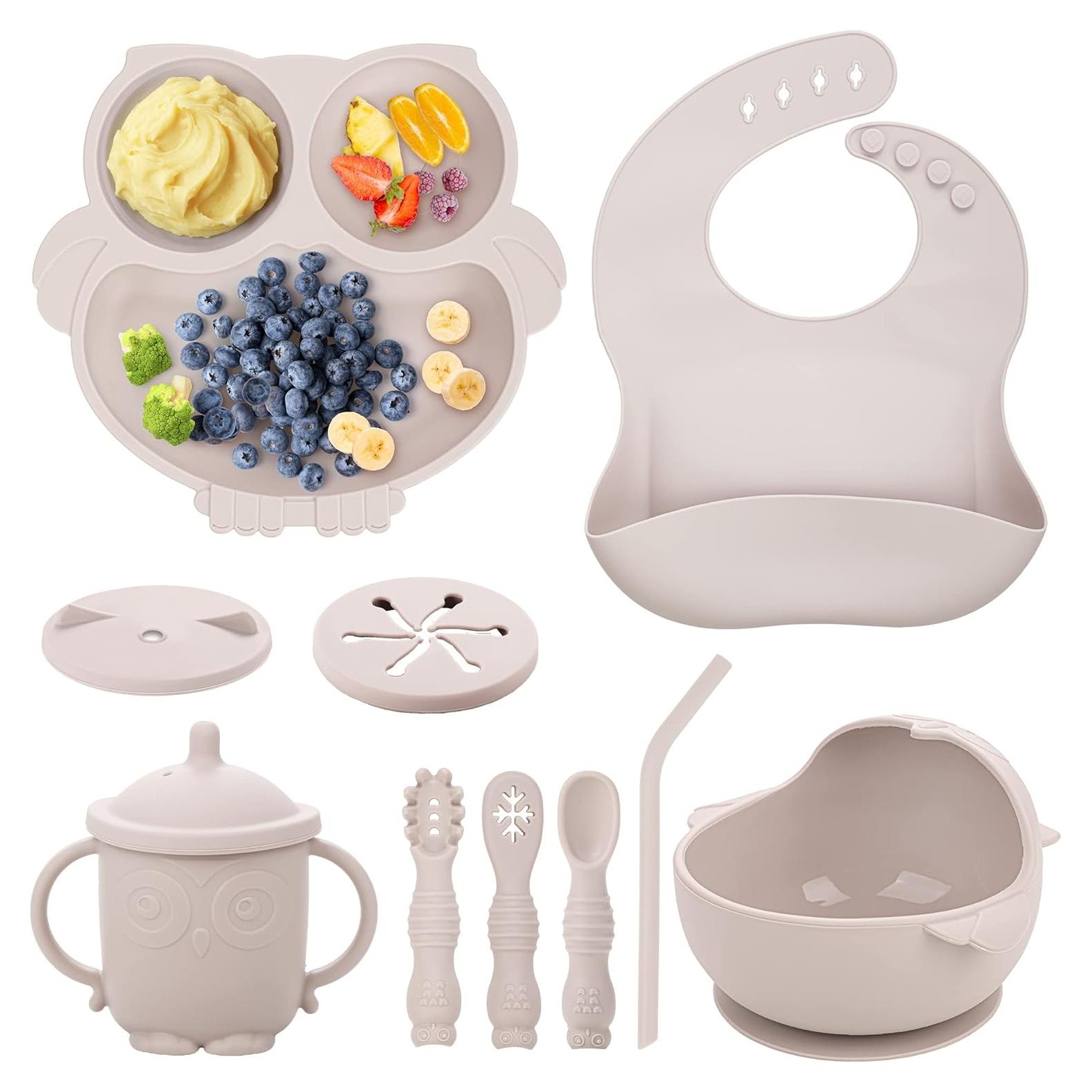 Juego de Alimentación para Bebés Bnditeu 10 Piezas Silicona