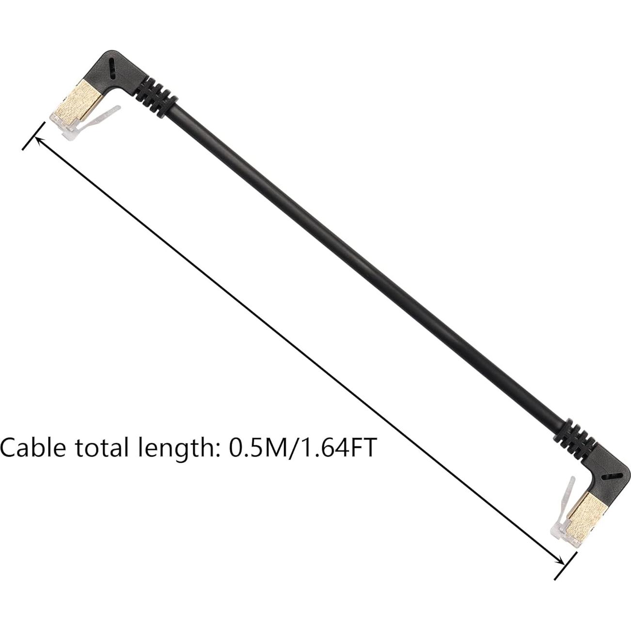 Cable Ethernet Cat8 SinLoon 0.5M 40Gbps 2000Mhz Ángulo 90°