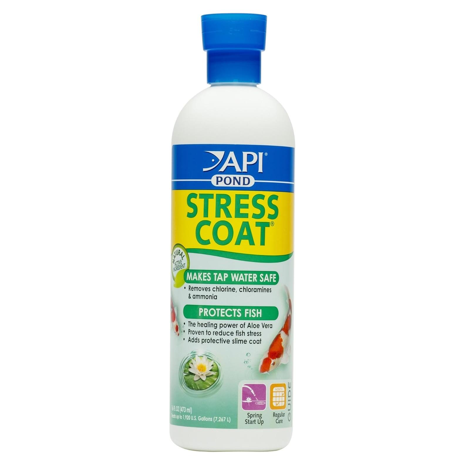 API POND STRESS COAT Acondicionador de Agua 473ml para Estanques