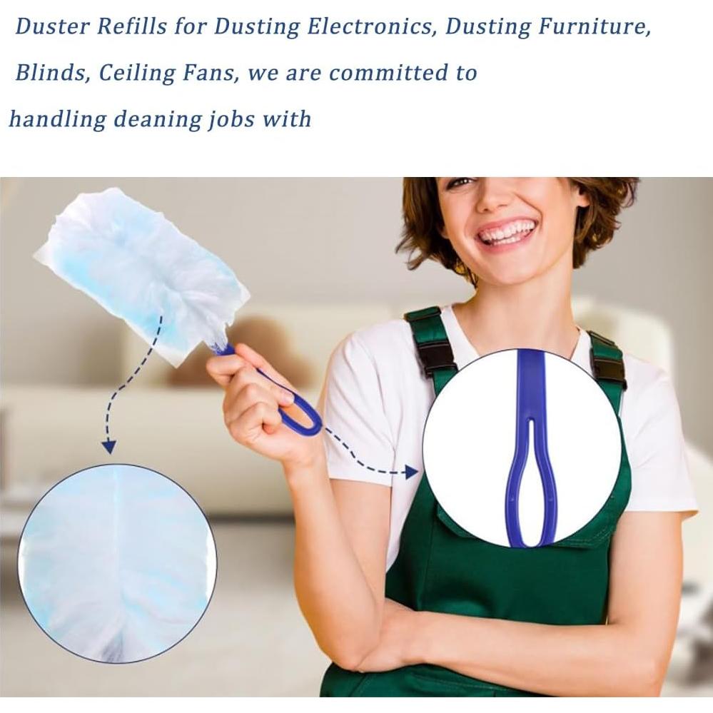 Paquete de 30 Recargas Plumero Hlmsyurx Multiusos con Mango