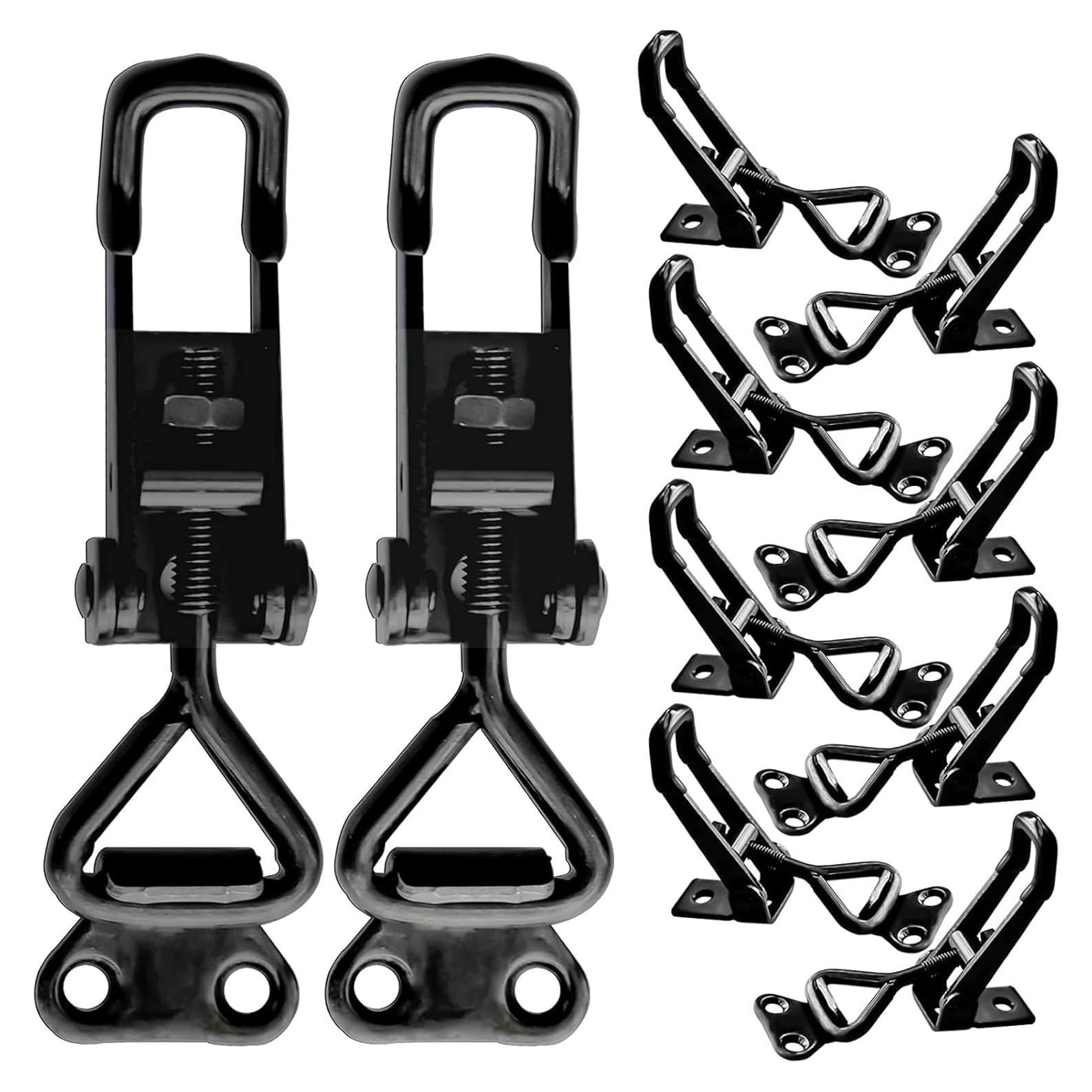 Paquete de 10 Abrazaderas de Palanca Ajustables EVANCENT 163kg