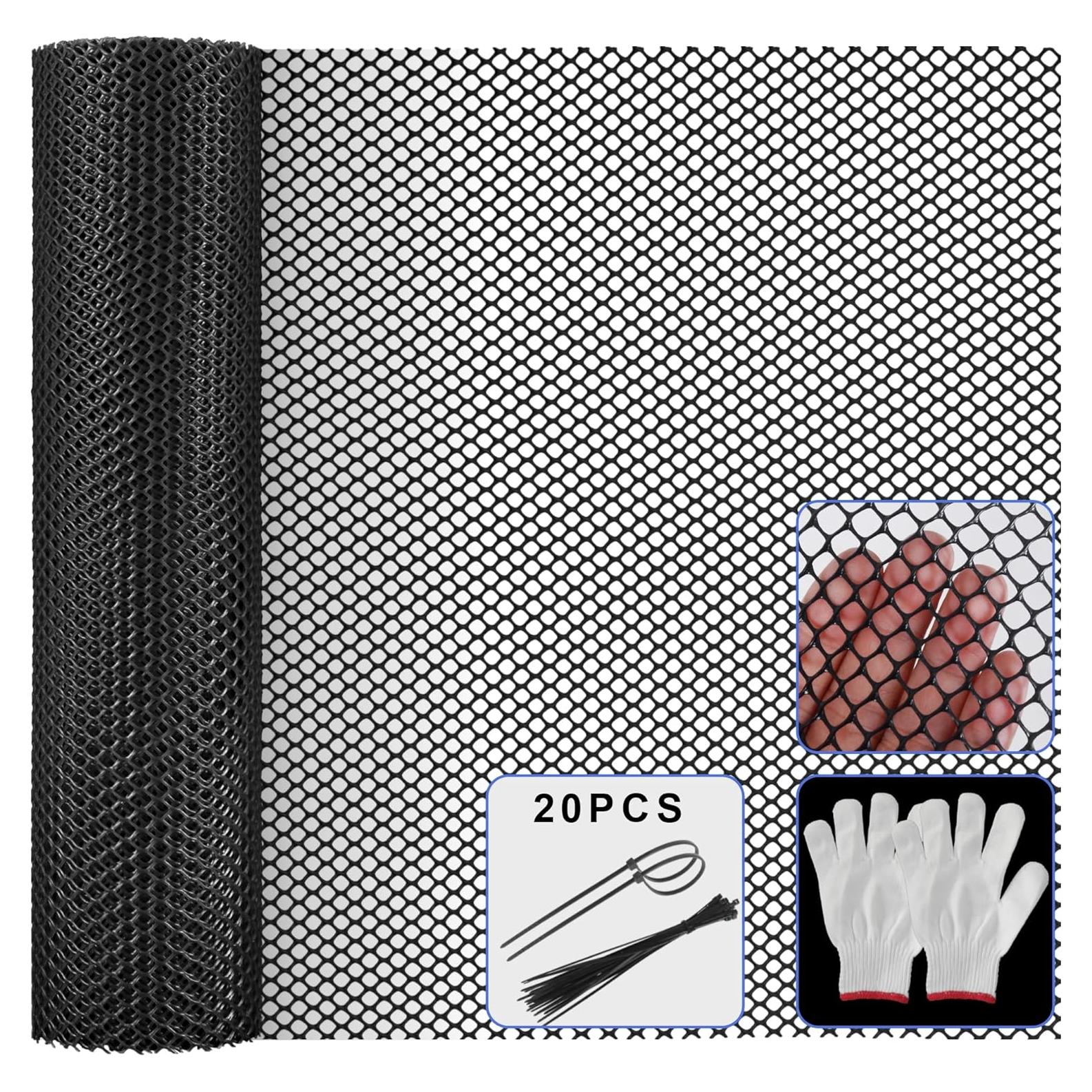 Malla de Alambre para Gallinas LIAQICHA 40x28 cm Negra