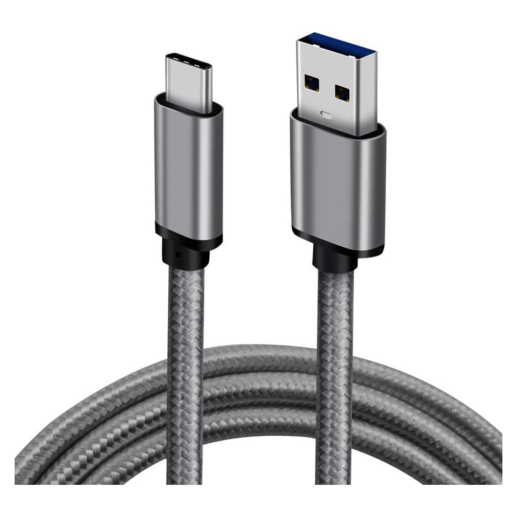 Cable USB-C 3.1 a USB-A 3.0 Cbus 2m Gris Alta Resistencia