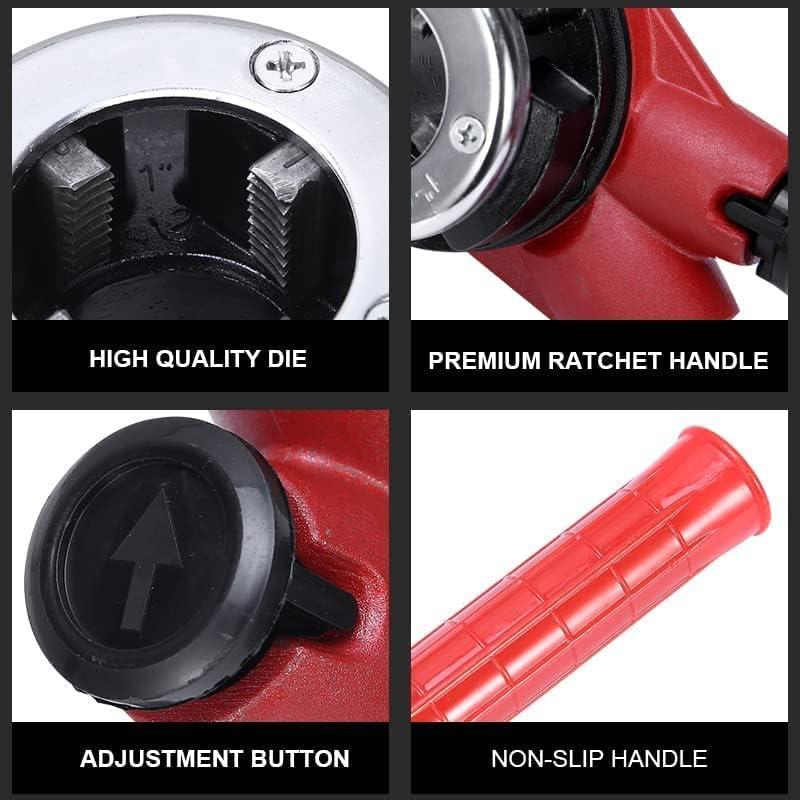 Juego de roscado de tuberías Suprwin 4 dados 1.27-3.175 cm