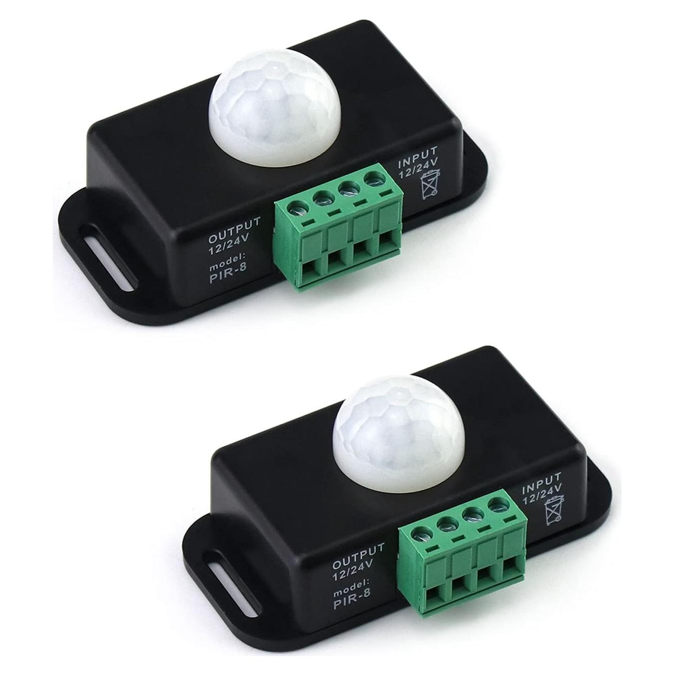 Interruptor LED con Sensor de Movimiento QWORK, 12-24V, 6A, Paquete de 2