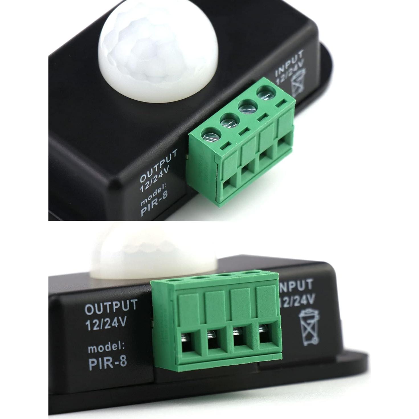 Interruptor LED con Sensor de Movimiento QWORK, 12-24V, 6A, Paquete de 2