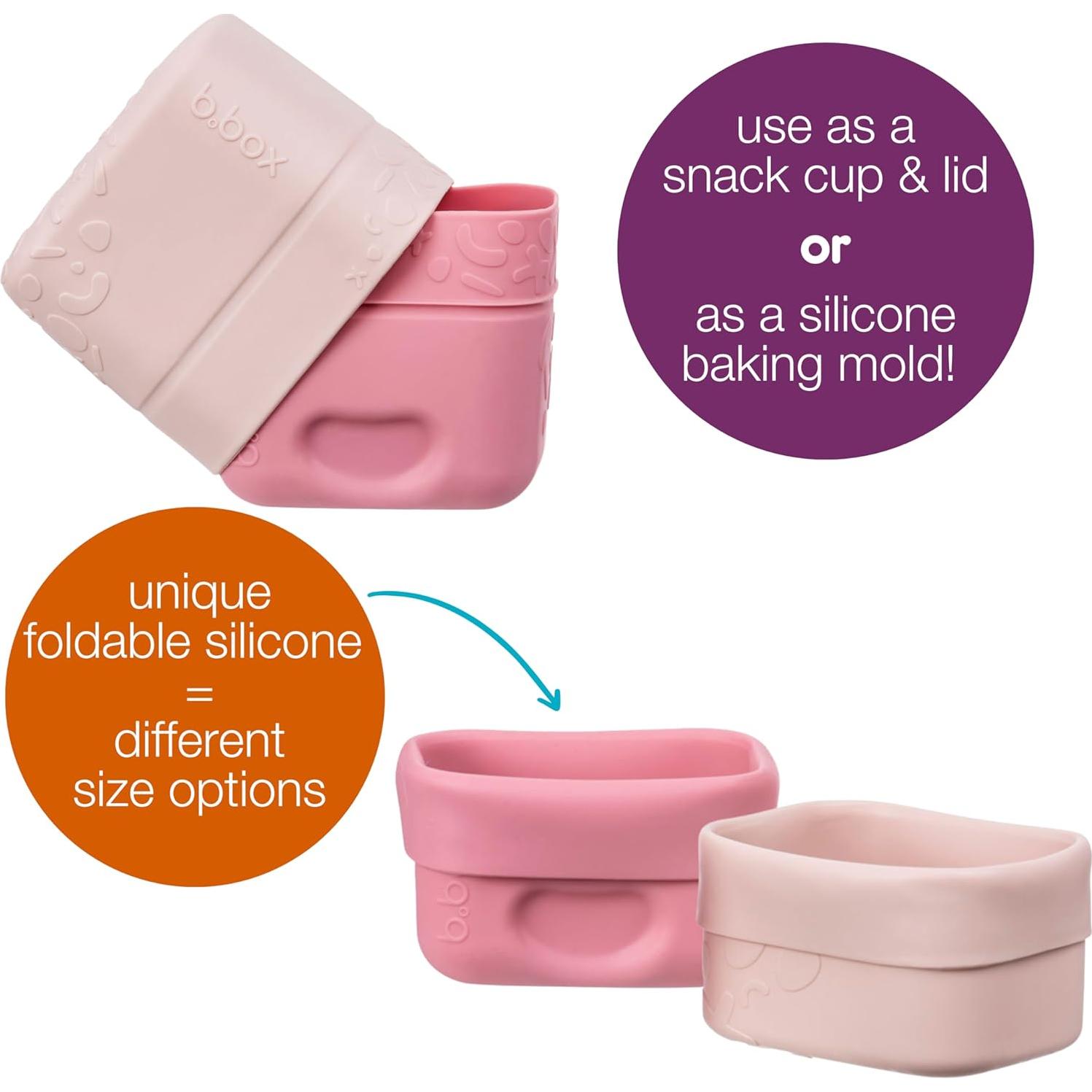 Tazas de Snack de Silicona B.box Berry - 2 Unidades