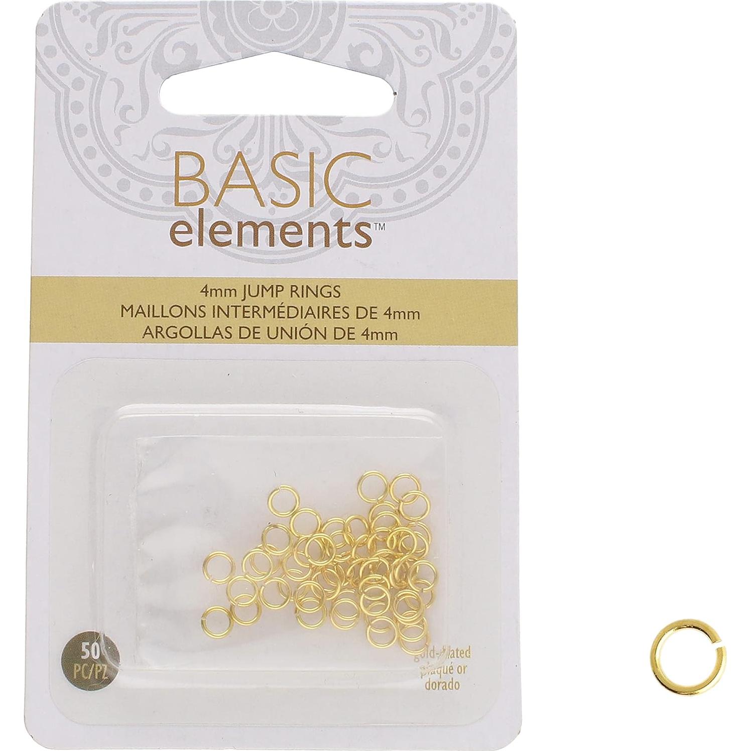 Anillas Abiertas The Beadsmith 4mm Doradas 50 Piezas