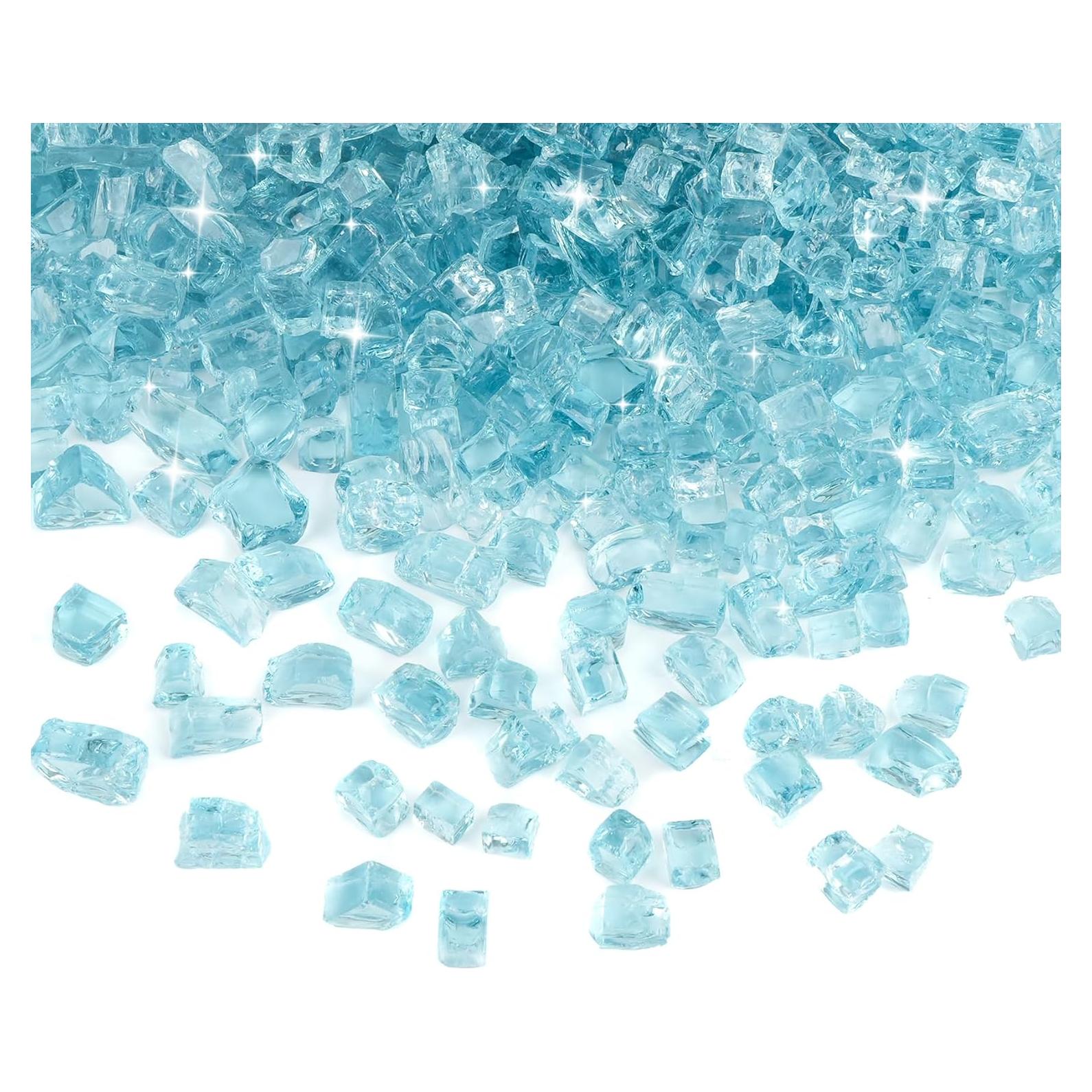 Vidrio de Fuego Skyflame 4.59 kg Azul Aqua Brillante 1.27 cm