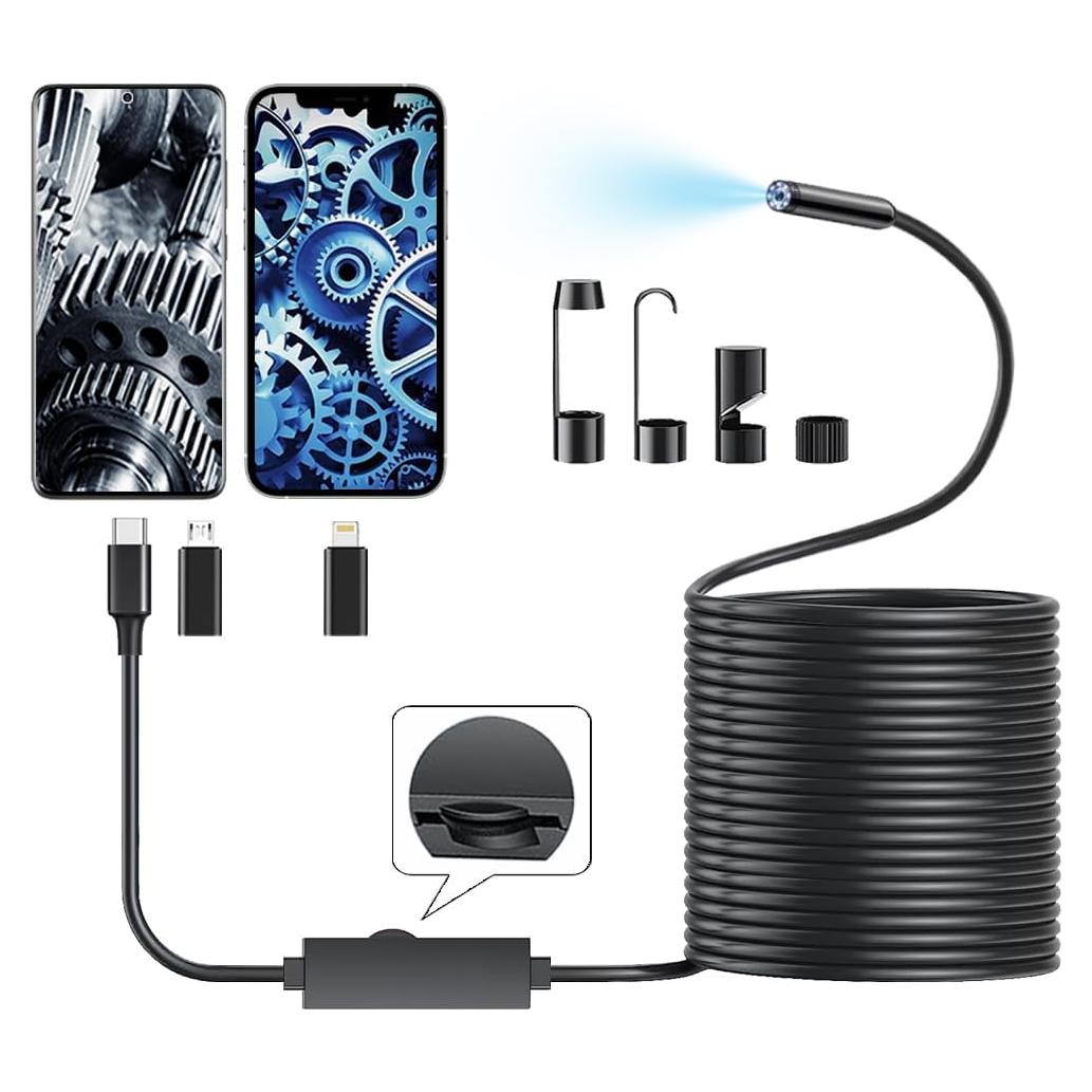 Cámara Endoscópica 5m Matrixcamp HD 1920P IP67 para iPhone/Android