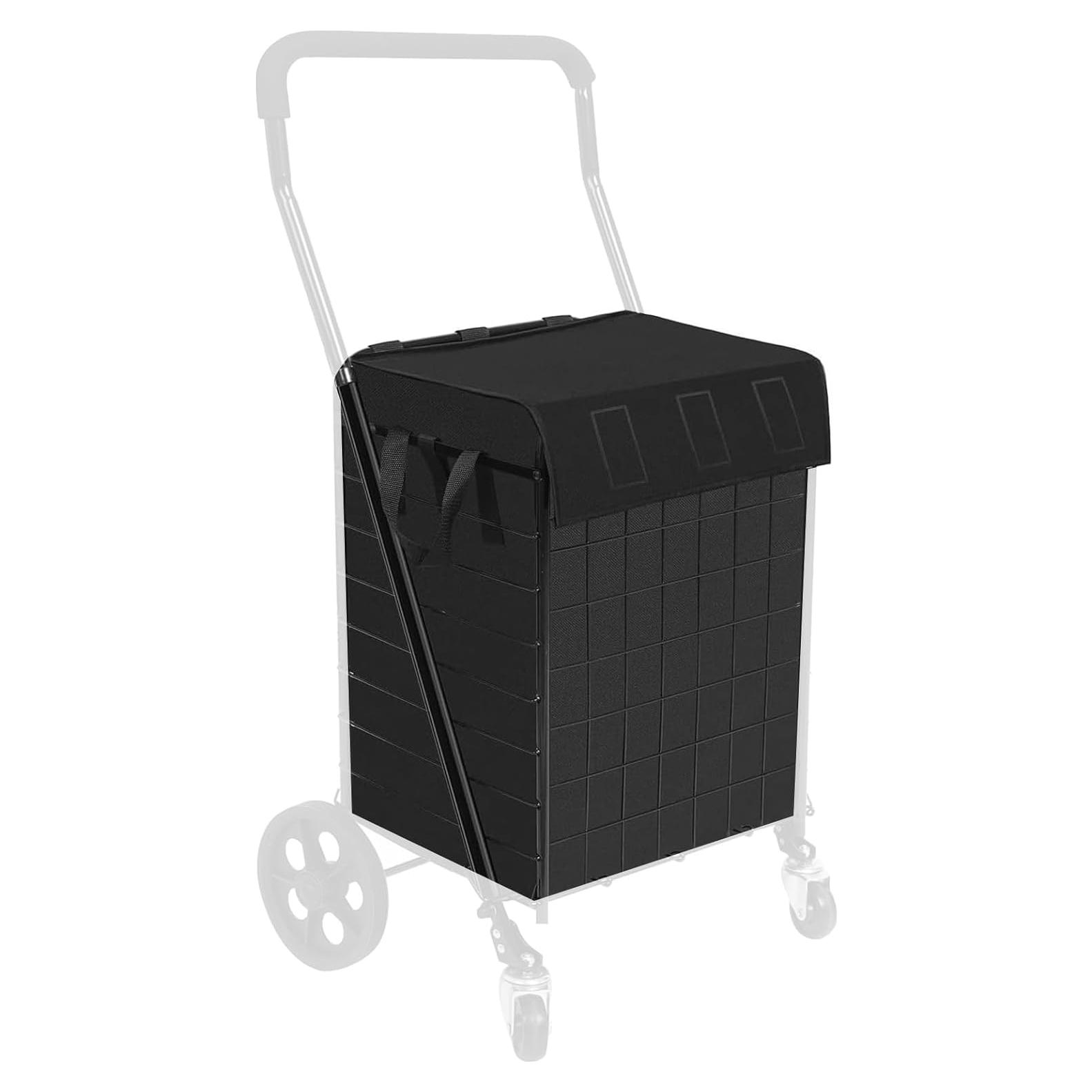 Forro de carrito de compras Kiffler negro 37.3x33.5x50.8 cm
