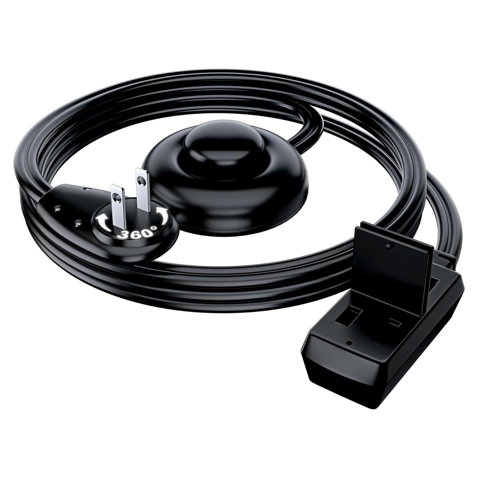 Cable de Extensión Maximm 1.2m con Interruptor y Enchufe Rotativo