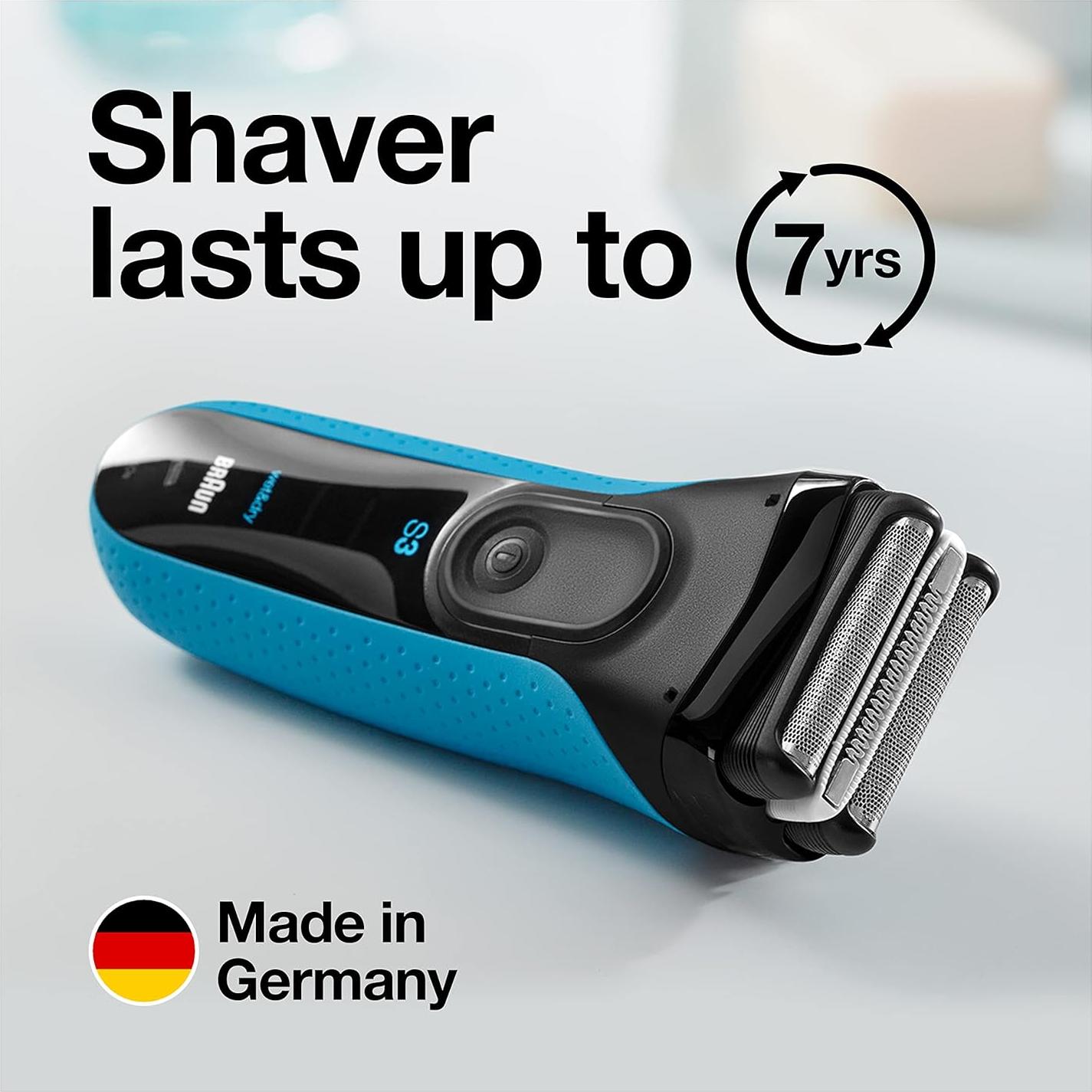 Afeitadora Eléctrica Braun Series 3 3040 Húmeda y Seca