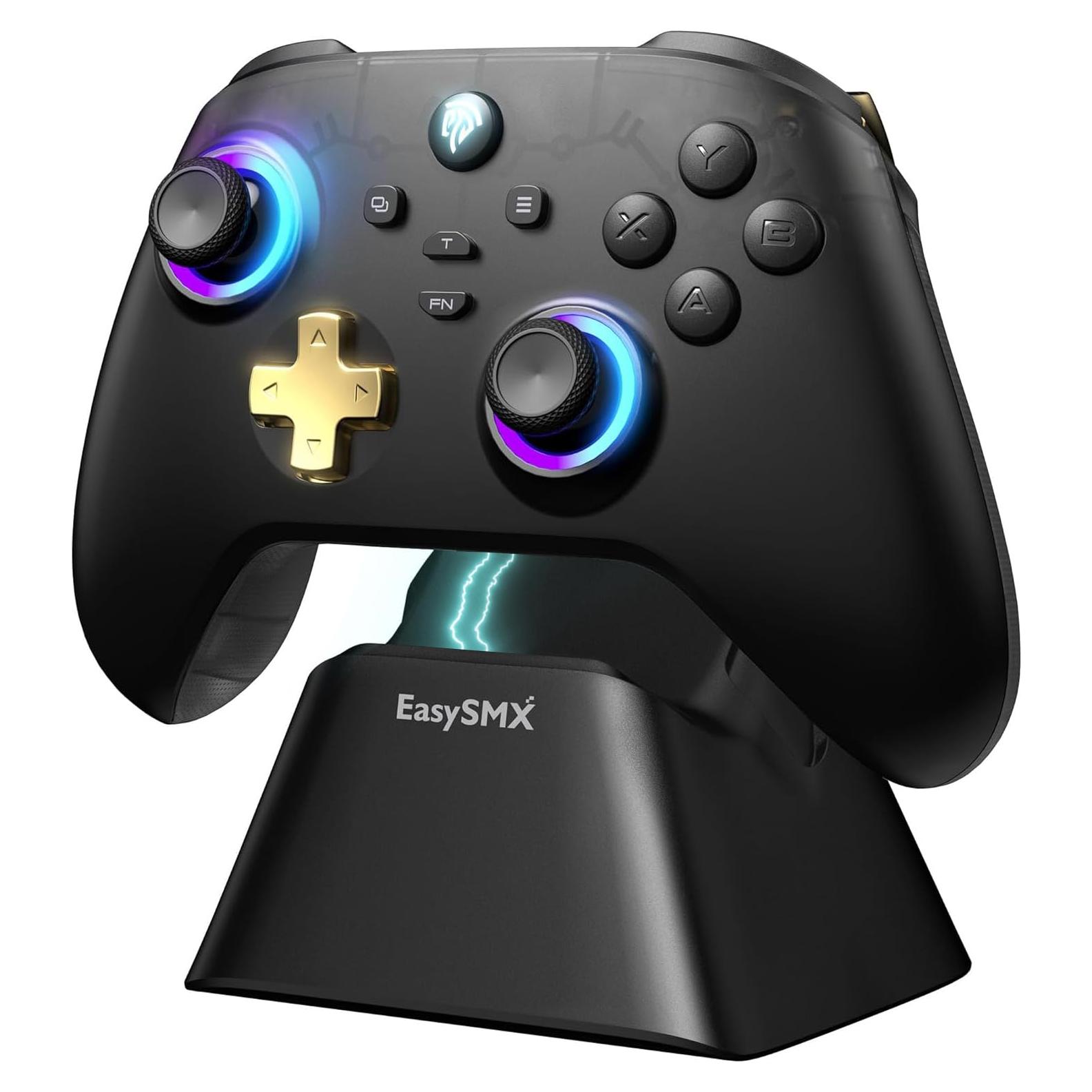 Controlador Inalámbrico EasySMX D05 para PC y Switch - RGB, Carga Rápida