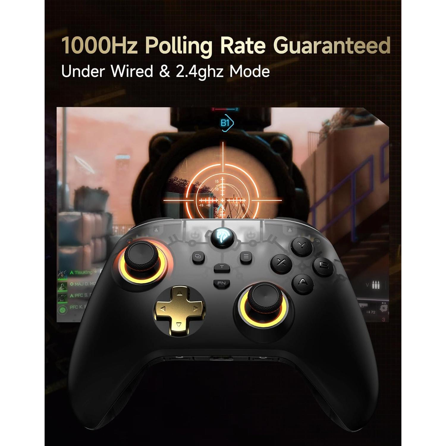 Controlador Inalámbrico EasySMX D05 para PC y Switch - RGB, Carga Rápida