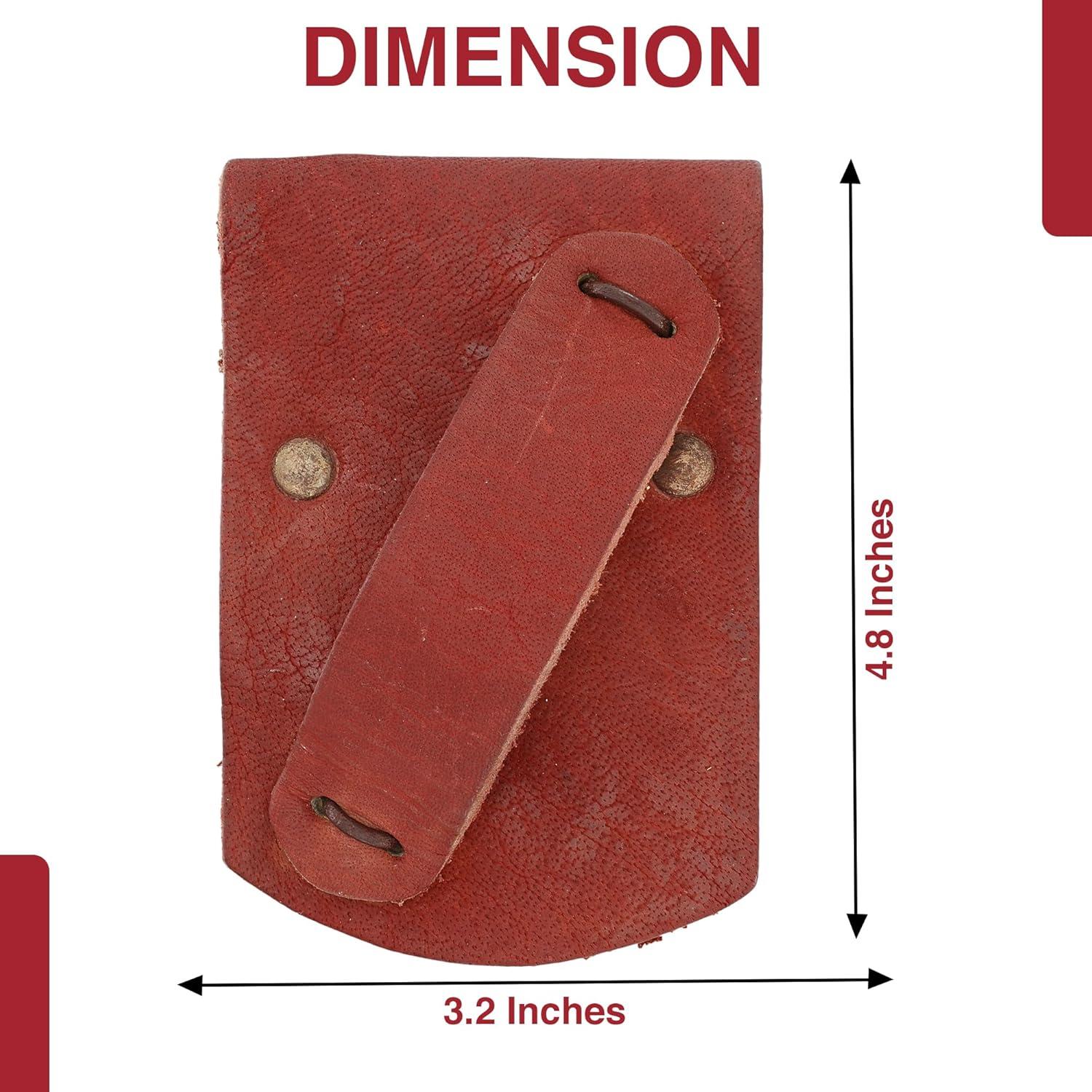 Frog de espada de cuero Armory Replicas para diestros - Rojo