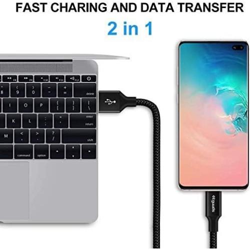 Cable USB A a USB C Trenzado etguuds 3.66m 2-Pack Carga Rápida