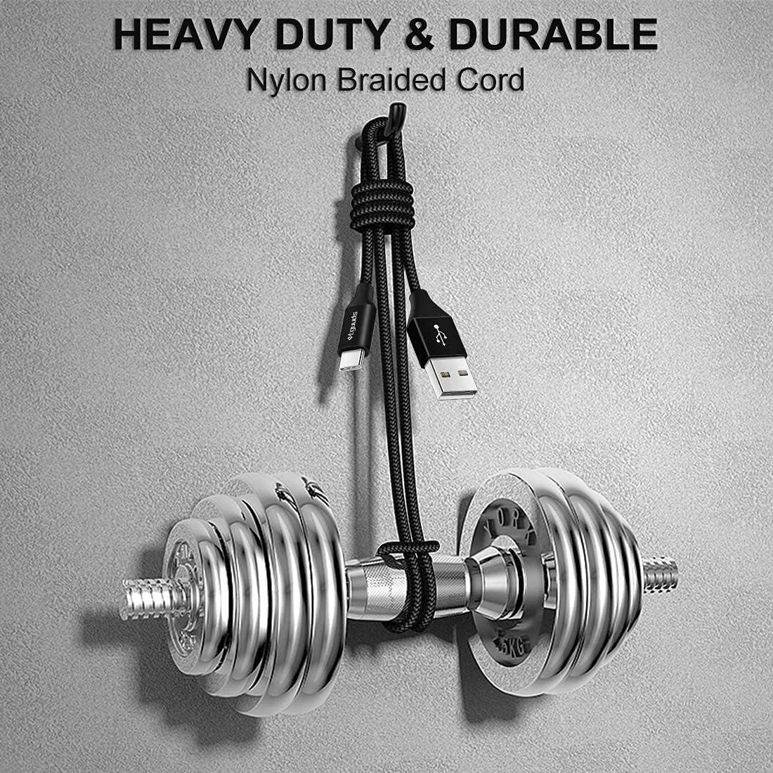 Cable USB A a USB C Trenzado etguuds 3.66m 2-Pack Carga Rápida