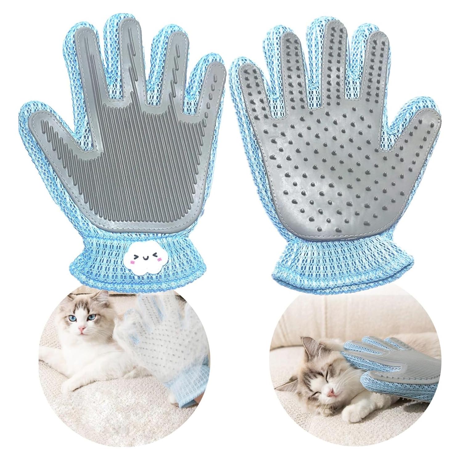 Guante de Aseo 2 en 1 Zoocozy para Mascotas - Azul