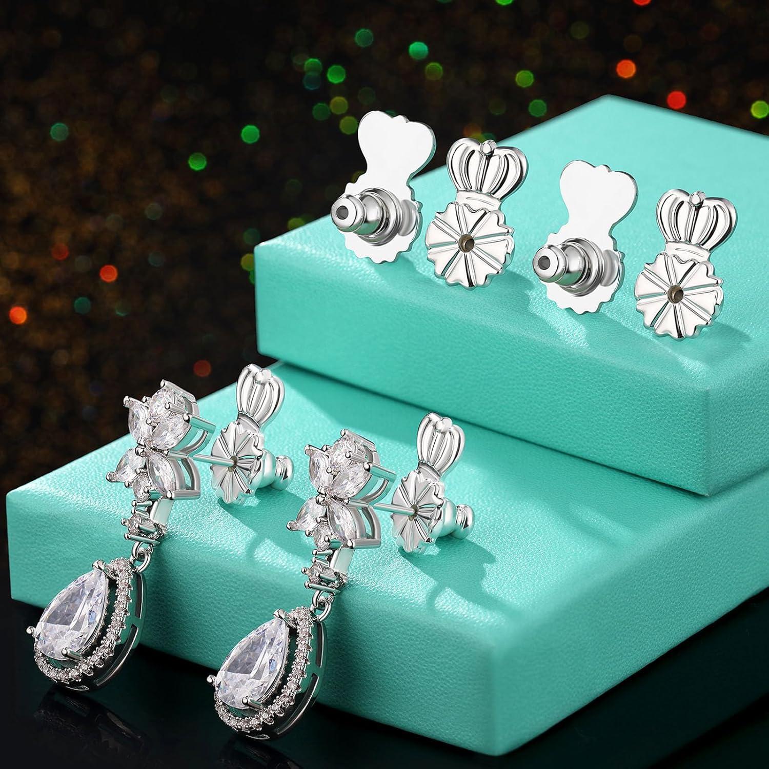 Respaldos de Aretes HAZIFES 6 Pcs Silicona y Latón Multicolor