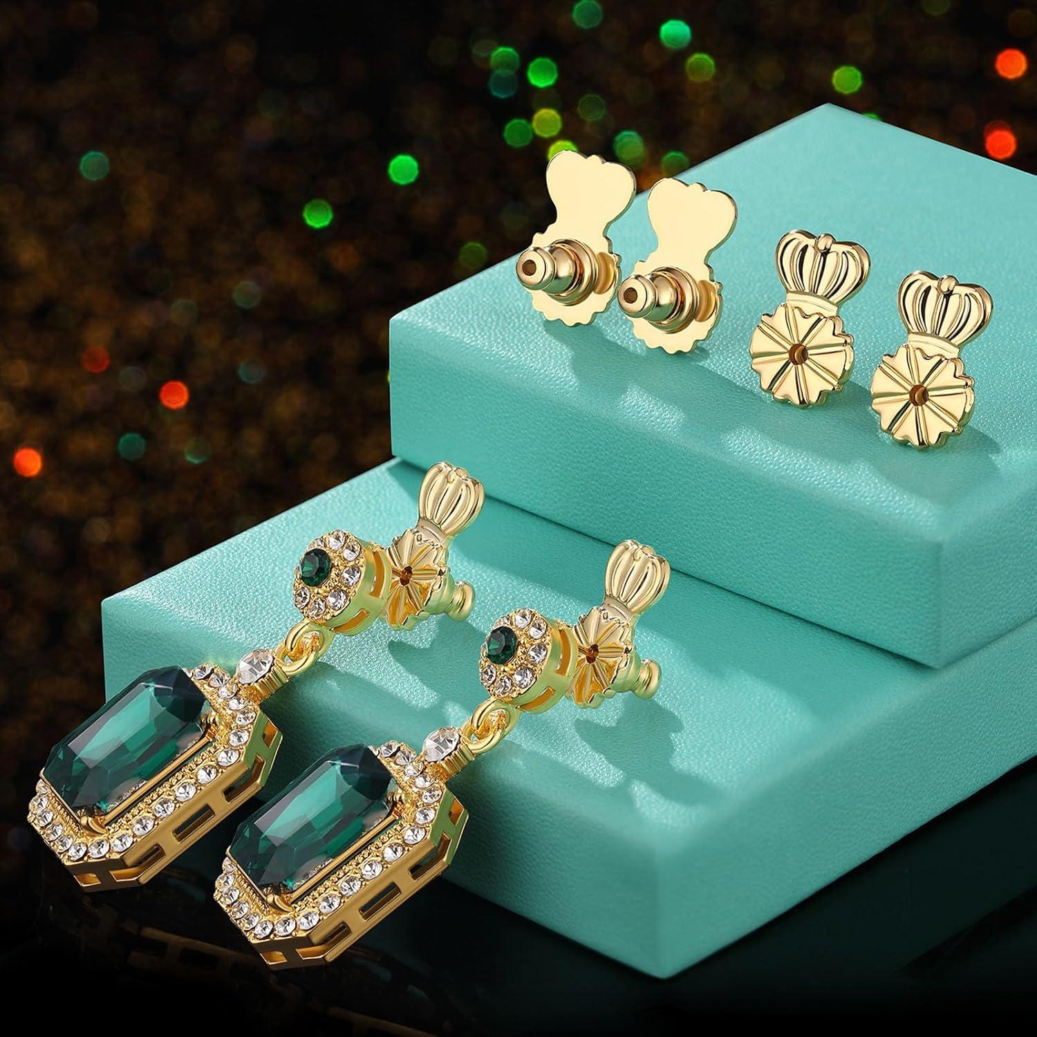 Respaldos de Aretes HAZIFES 6 Pcs Silicona y Latón Multicolor