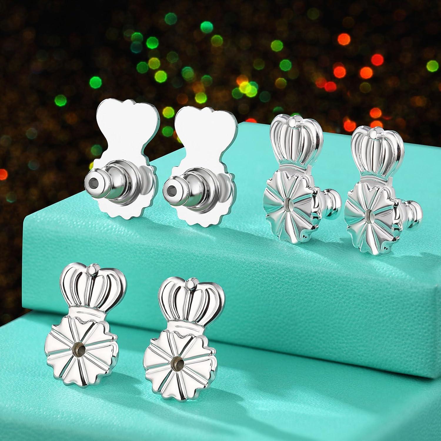 Respaldos de Aretes HAZIFES 6 Pcs Silicona y Latón Multicolor