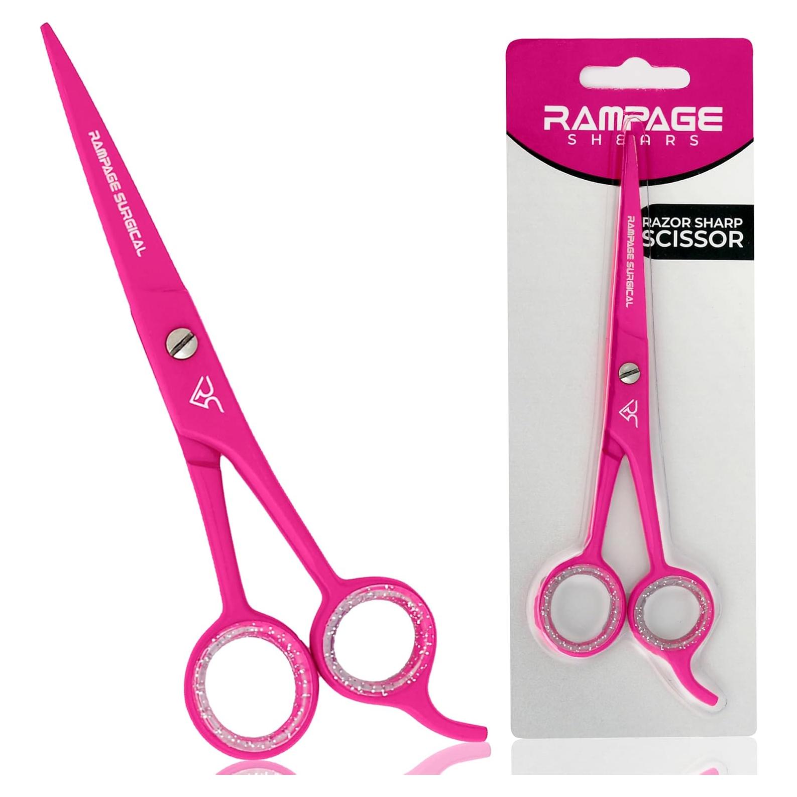 Tijeras de Peluquero Profesional Rampage 16.5 cm Rosadas