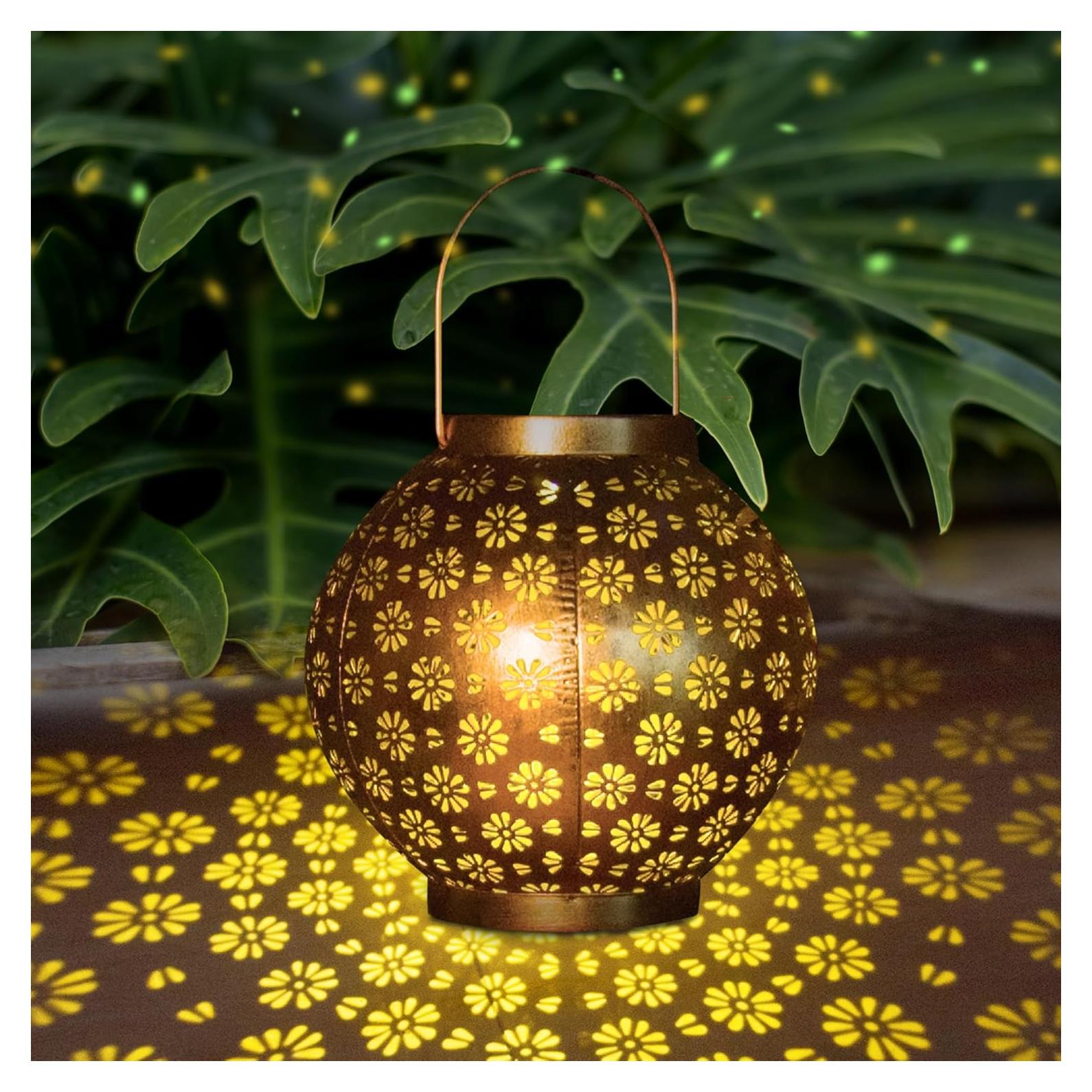 Linterna Solar Decorativa Benno HXV-03 Metal Impermeable