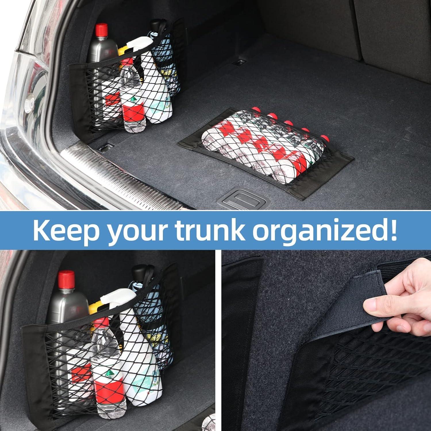 Red de Carga de Malla MOJIOO para Maletero de Coche 40x25 cm