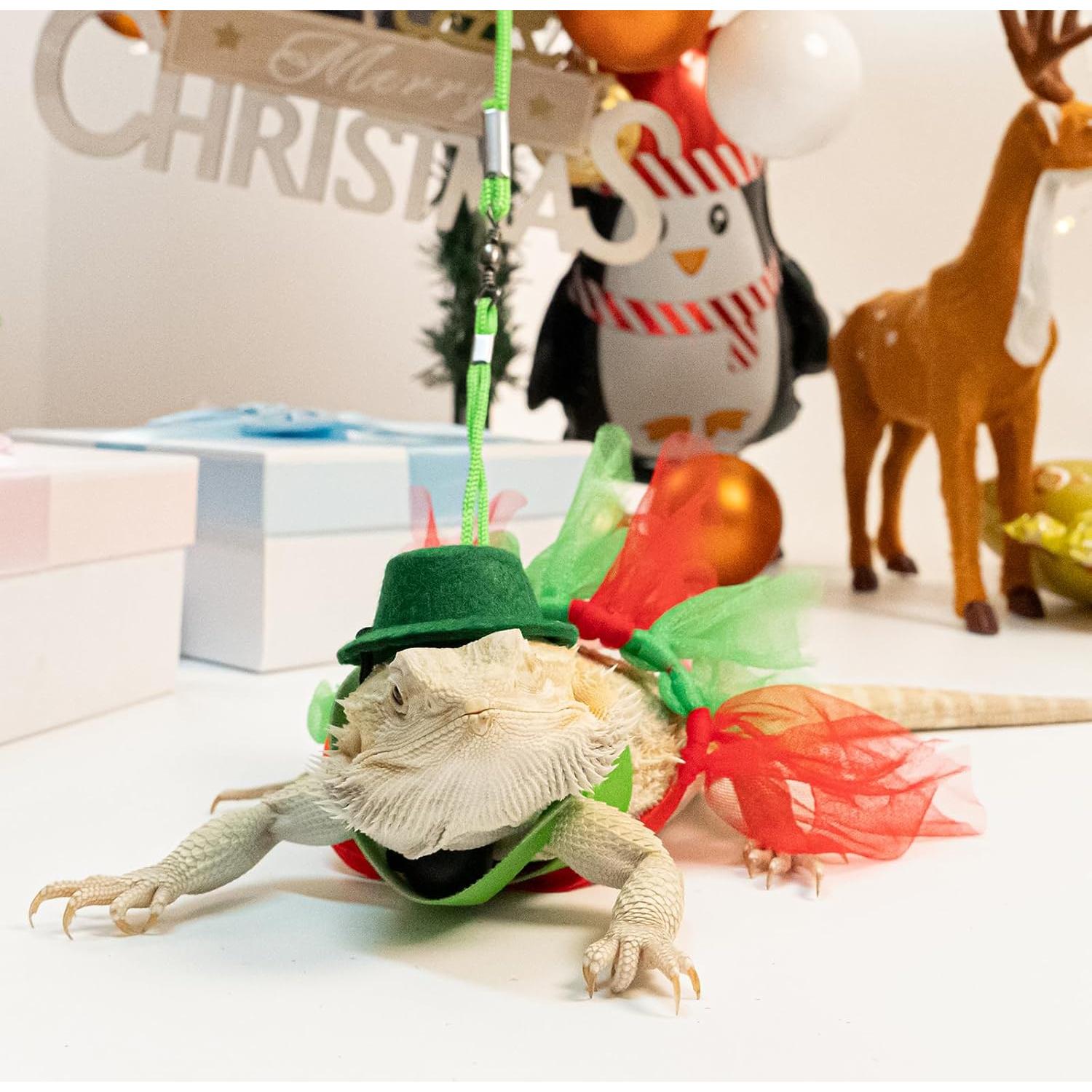 Disfraz de Dragón Barbudo WODISON Navidad con Sombrero y Falda Tutu