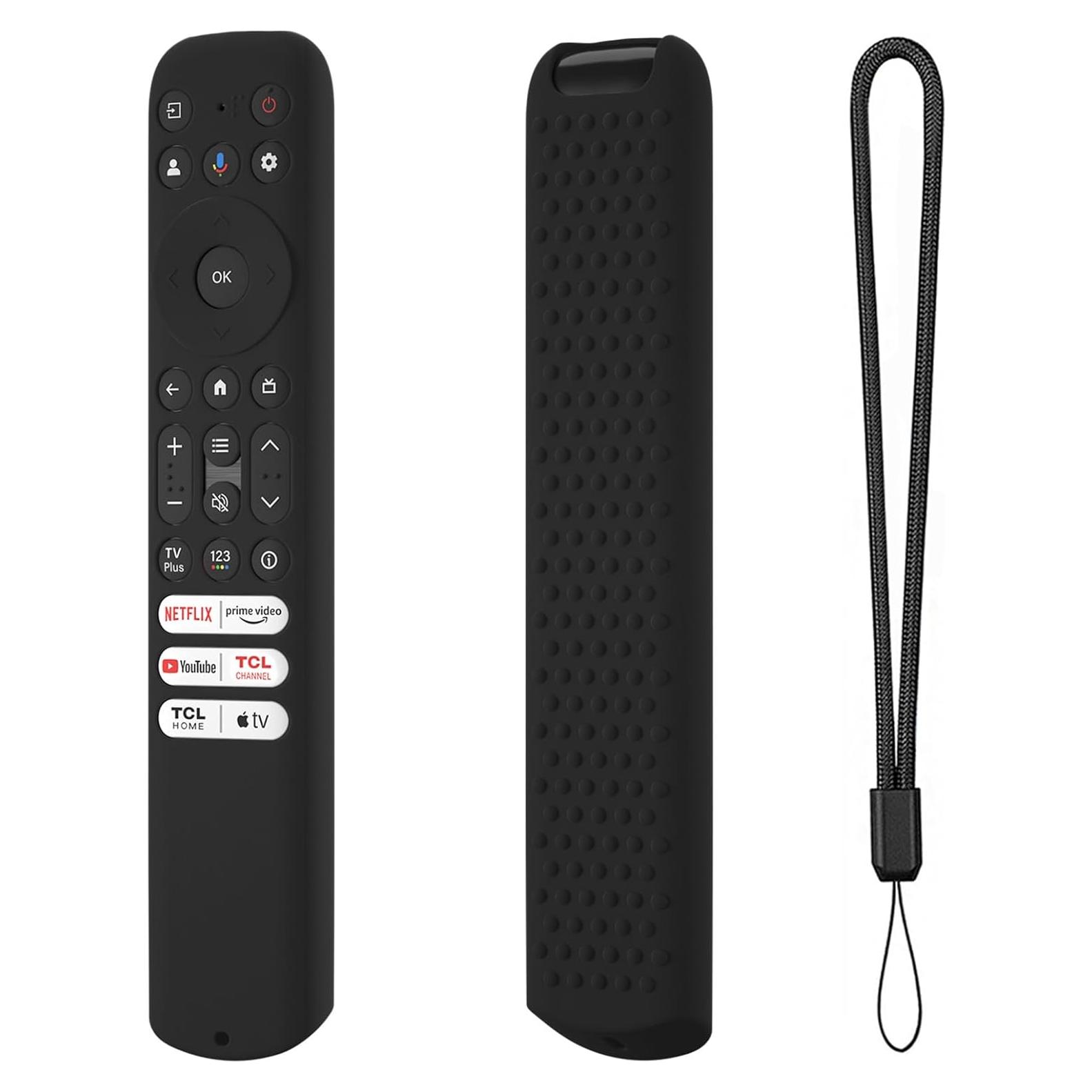 Funda de Silicona Hi Color para Control Remoto TCL RC813 FMB1 Negro