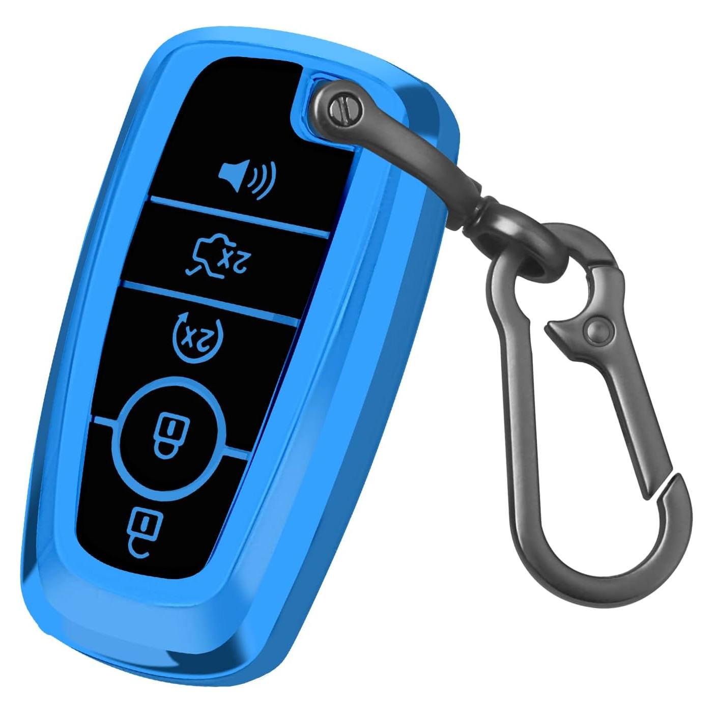 Funda de Llave TPU QBUC para Ford - Compatible con Modelos 2017-2019