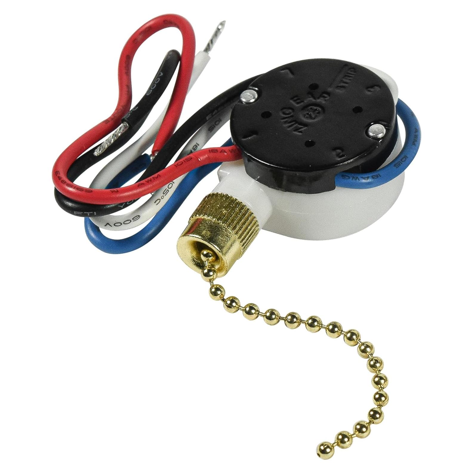 Interruptor de Ventilador de Techo HQRP 3 Velocidades 4 Cables